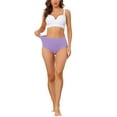 thumbnail image 2 of DARING DIVA Women's High Waist Available In Plus Size Underpants S Light Purple, 2 of 6