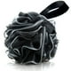 thumbnail image 4 of Esponja de ducha de baño de 4 piezas, esponja negra para baño con cuerda colgante para hombres y mujeres exfolia la piel limpia y calmante, 4 of 5