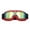 Red-2, variant on Vintage Motorcycle Goggles Pilot Aviator Style for Men Women Cruiser Half Dustproof Off Road Motorbike Eyewear UV Protective Soft Frame for Riding Motocross Classes