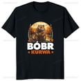 thumbnail image 5 of Camiseta con estampado divertido de dibujos animados Bobr Kurwa Meme para hombre, ropa de calle de estilo Harajuku, camiseta Hipster transpirable para mujer, 5 of 5
