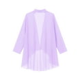 thumbnail image 2 of CHICTRY Women Chiffon Long Sleeve Cardigan Open Front Casual Shrug Bride's Mother Formal Coat Lavender S, 2 of 5