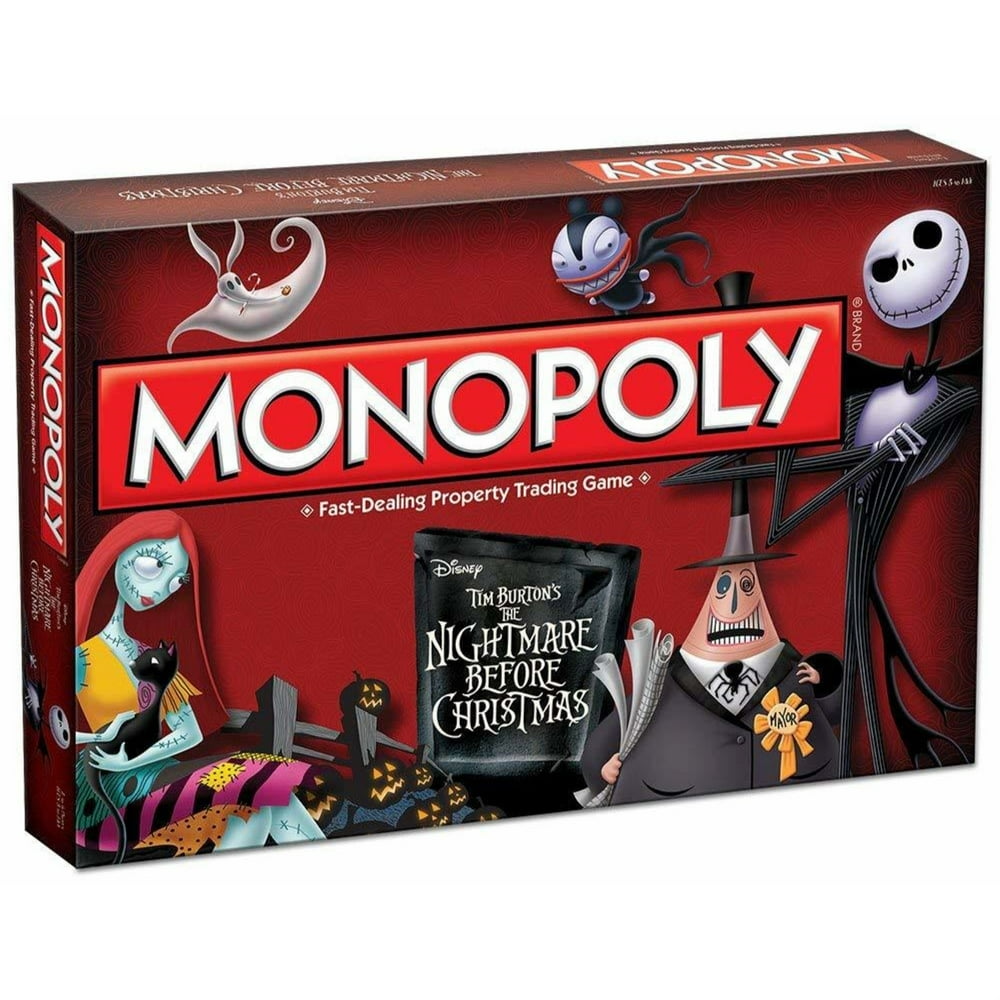 Monopoly The Nightmare Before Christmas Board Game