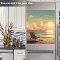 thumbnail image 4 of Retro Sunset Beach Magnetic Dishwasher Cover Magnet Refrigerator Dishwashers Sticker Kitchen Decorative Art Panel Decal 23"x26", 4 of 6