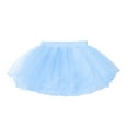 thumbnail image 2 of Sholeno Kids Girls Ballet Dance Tutu Skirt Elastic Waist Layered Mesh Tulle Dance SKirt Ballerina Sky Blue L, 2 of 6