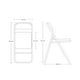 thumbnail image 2 of Silla plegable de oficina ilios innova  Rosa, 2 of 9