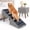 Gray, variant on Haven Pet Dog Stairs for High Beds and Sofa, 21.6" 6 steps Foldable 2-in-6 Dog Ramps with Solid Wood Frame