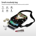 thumbnail image 7 of HELLHERO Santa Cupcakes Travel Crossbody Purse Polyester Double Deck for Outdoor Daily Use, 7 of 7
