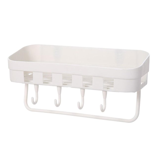 Estante para , Estante Adhesivo para Baño, Estante Sin , Estante de Almacenamiento Giratorio Montado en La Pared, Organizador, Soporte para Blanco Baoblaze Estante de baño