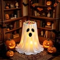 thumbnail image 6 of Halloween Ghost Decorations Outdoor with Candy Bowl, Light up Ghost Candy Bowls Holder Remote Control, Ghost Candy Bucket Stand Decor for with Lights for Yard Front Door Party, 6 of 6