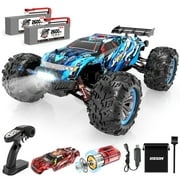Hosim Brushless RC Cars 1:10 Remote Control Car,RC Monster Truck 4WD High Speed 68+ KMH X-07 Blue