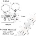 thumbnail image 2 of Best Friends Keychain Set Friendship Gift Winnie The Pooh Piglet Gift Winnie The Pooh Jewelry Puzzle Keychain Couple Gifts, 2 of 5