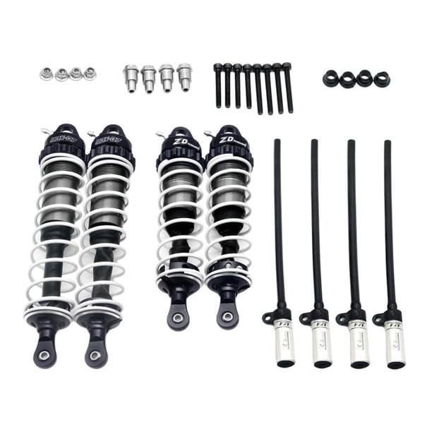 Amortiguador trasero RC Hugo ZD 7 telemando Desert Truck piezas titanio negro