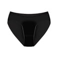 thumbnail image 2 of GPOECD Briefs for Women Mid Waist Leak Proof Breathable Menstrual Panties Geometric Print Crotch Briefs Womens Panties,Black,L, 2 of 4