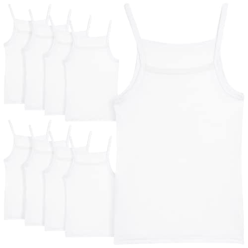 Debardeur Fille 9 Pieces Debardeur 100 Coton Sans Etiquette 2T 16 Taille 14 16 Blanc