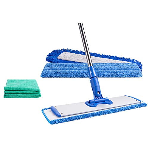18" Professional Microfiber Mop Stainless Steel Handle Premium Mop