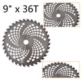thumbnail image 5 of 9" 36T Carbide Tip Brush Cutter Trimmer Weed Eater Blade (2 Pack), 5 of 7