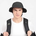 thumbnail image 3 of SikaFu Beach Surf Cap Mesh Breathable Sun Hat UPF50+ Summer Outdoor Fishing Belt Chin Adjustable Bucket Hat Water Sport Unisex, 3 of 6