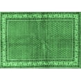 thumbnail image 1 of Ahgly Company Indoor Rectangle Persian Emerald Green Traditional Area Rugs, 7' x 10', 1 of 4