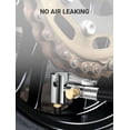 thumbnail image 6 of 20 Inch Tire Inflator Hose Adapter, Car Air Hose Self-Locking Air Chuck w/Tire Schrader Valve Fine Thread & Presta Valve Adapter, Quick Connect & Release for Pump Air Compressor Attachments, 6 of 7