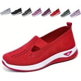 thumbnail image 1 of Zapatillas de punto cómodas y transpirables para mujer, zapatillas de punto para mujer, zapatos anchos transpirables para mujer, 1 of 7
