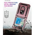 thumbnail image 5 of for Samsung Galaxy Z Flip 5 Case for Flip 5 Case,with Ring Stand, Militar Grade Protection Soft Shockproof Bumper Slim Phone Cover Case-Rose Gold, 5 of 12