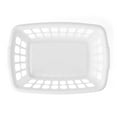 Starplast 1.5Bushel Rectangular Plastic Laundry Basket, White, 6 Pack