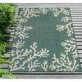 thumbnail image 6 of Transocean CRE91844894 Liora Manne Carmel Coral Border Indoor & Outdoor Rug, Teal - 8 ft. 10 in. x 11 ft. 9 in., 6 of 6