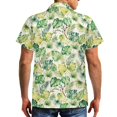 thumbnail image 3 of Yuyamidu Matching Hawaiian Outfits for Couples Summer Dresses for Women Midi Dress Mens Button Down Short Sleeve Shirt Flowy Asymmetrical Sleeveless Dress Leaf Green, 3 of 5