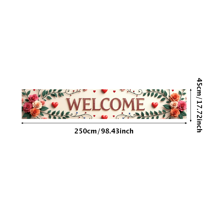 LUUFILx Welcome Backdrop Banner Vibrant Sunburst Design Perfect for Party Showers Office Decor Photography Background Celebration Event Decorations Cloud Elements