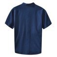 thumbnail image 6 of Men's Summer Linen Short Sleeve Half Button Shirt Comfortable, Stylish Design, Versatile for Outings, 6 of 7
