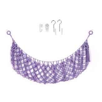 FUNCYboo Stuffed Animal Hammock With LED Lights - Large Cotton Triangle Net For Plush Toy Storage