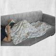 thumbnail image 6 of Cartoon Soft Flannel Fleece Throw Blanket, Sleepy Cat Colorful Hats Night Time Night Animals, Cozy Plush for Indoor and Outdoor Use, 50" x 60", Pale Yellow Baby Blue, by Ambesonne, 6 of 6