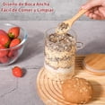 thumbnail image 2 of U Chef Juego de 4 Frascos para Avena, Tarros de Vidrio con Tapa de Bamb&uacute; de 18 oz con Tapa Herm&eacute;tica y Cuchara, Recipientes para Desayuno, Ensalada, Cereales o Avena overnight, 2 of 9