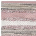 thumbnail image 4 of SAFAVIEH Montauk Coilean Striped Cotton Area Rug, Pink/Multi, 2'6" x 4', 4 of 5