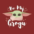 thumbnail image 2 of Women's Star Wars: The Mandalorian Valentine's Day The Child Be My Grogu Graphic Tee Red 2X Large, 2 of 4