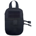 thumbnail image 1 of EeaseCA Tactical Medical Portable Accessory Bag Emergency Patch First-aid Packet Mobile Phone Storage Pouch Without Cross Sticker (Black), 1 of 7
