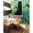 thumbnail image 5 of nqOlkjepod Outdoor Curtains for Patio Waterproof, Tropical Leaves Outdoor Privacy Panels Grommet, Country Summer Botanical Green Plants Blackout Outside Curtains for Porch/Cabana 54"x95", 2 Panels, 5 of 8