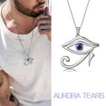 thumbnail image 2 of 925 Sterling Silver Egyptian Eye of Horus Necklace Pendant Women Amulet Jewelry Hipunk, 2 of 9
