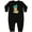 AB-Black, variant on Inktastic First Birthday Boy Lion 1 Year Old Baby Fleece Romper