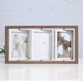 thumbnail image 1 of 4x6 Rotating Picture Frame Desktop Rustic 4x6in Wooden Photo Frames, Double Side-Display 6 Photos, Floating 4x6 Collage Family PictureFrame for Tabletop Display, 1 of 4