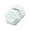 White Double ring, variant on Plush Velutum Rings Box with Exquisite Pearls Detailing Hexagonal Keepsakes Case for Engagement and Jewelry Gifts