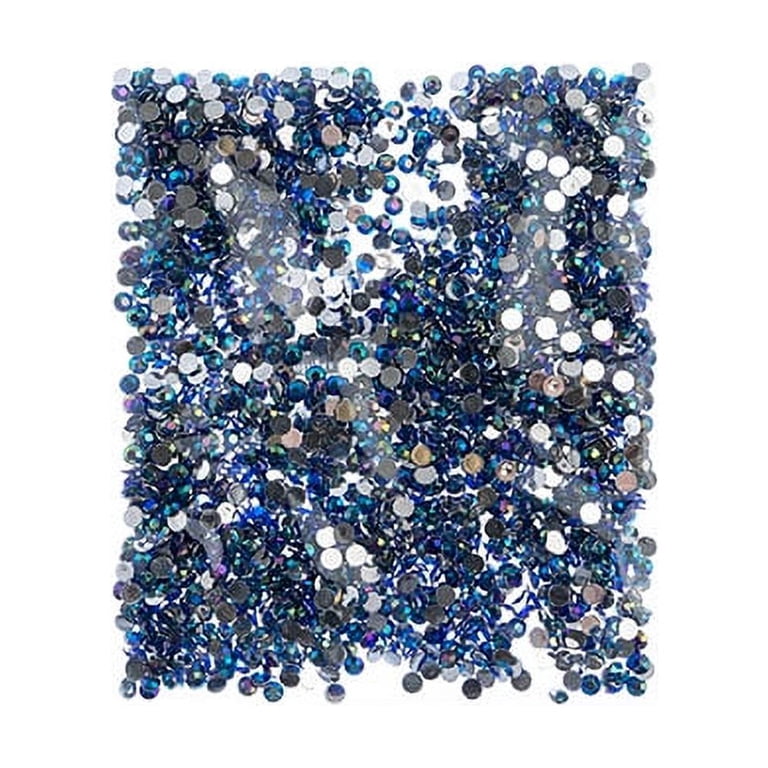 John Bead 2000pcs 4mm Aqua Acrylic Rhinestones - Flat Back Gems For Jewelry, Nails, Crafts, Makeup