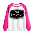 thumbnail image 4 of 2023 Mode Femmes Sweatshirt 50% de Réduction sur l'Autorisation Imprimé T-shirt Long Manches Blouse Col Rond Casual Tops Sweatshirt, 4 of 5