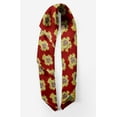 thumbnail image 2 of Bimba Red Floral Damask Pure Silk Printed Head Bandanas Summer Neck Wrap Scarf 40 x 40 Inches, 2 of 6
