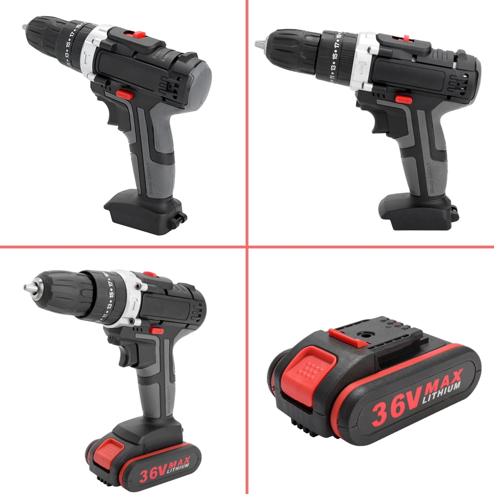 36V Multifunctional Electric Impact Cordless Drill Highpower Lithium