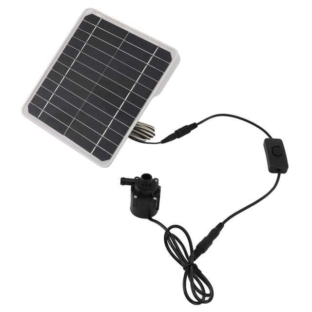 50W Solar Water Pump Kit, 24 Hour Strong Power Generation Solar Fountain Water Pump Kit for Bird Bathing for Small Ponds