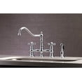 thumbnail image 2 of KS3271AXBS Restoration Bridge Kitchen FaucetPolished Chrome, 2 of 5