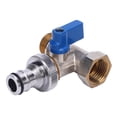 thumbnail image 2 of Angle Shut Off Valve, 15mm Male Interface Brass Material Quarter Turn Ball Valve Tee Shunt Design Versatile Usage G1/2 DN15 Thread  for Washing Machine Toilet, 2 of 7