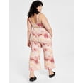 thumbnail image 4 of Jenni Women's Elastic Waist Solid Wide Leg Pants Watercolor Blush Plus Size 3X, 4 of 5