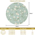thumbnail image 3 of Pioneer Flower Floral Print Pattern Round Tablecloth 60 X 60 Inch, Wrinkle Resistant Wipeable Table Cloth for Kitchen Dining Picnic Patio Party, 3 of 6